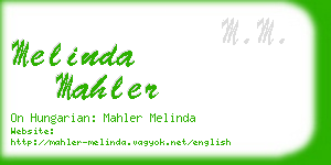 melinda mahler business card